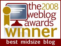 2008 Weblog Awards Winner