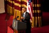 President Barack Obama speaks at Cairo University in Cairo, Thursday, June 4, 2009.