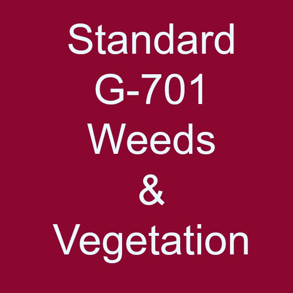 Standard G-701 Weeds and Vegetation Logo