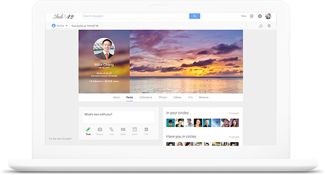 ảnh chụp màn hình của sản phẩm google_plus