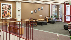 Photo of a lounge area of Lane Library