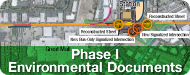 image button of map of project area with graphics overlaid on top of it. Click here to link to the Environmental Compliance page.