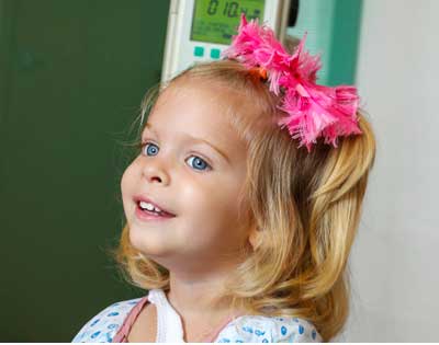 Young girl at Lucile Packard Children's Hospital Emergency Department, a Level 1 Trauma Center