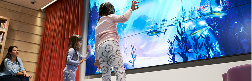 Interactive California Coast Wellness Eco-Zone inside Packard Children's Story Corner