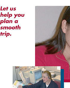 Text "Let us help you plan a smooth trip"