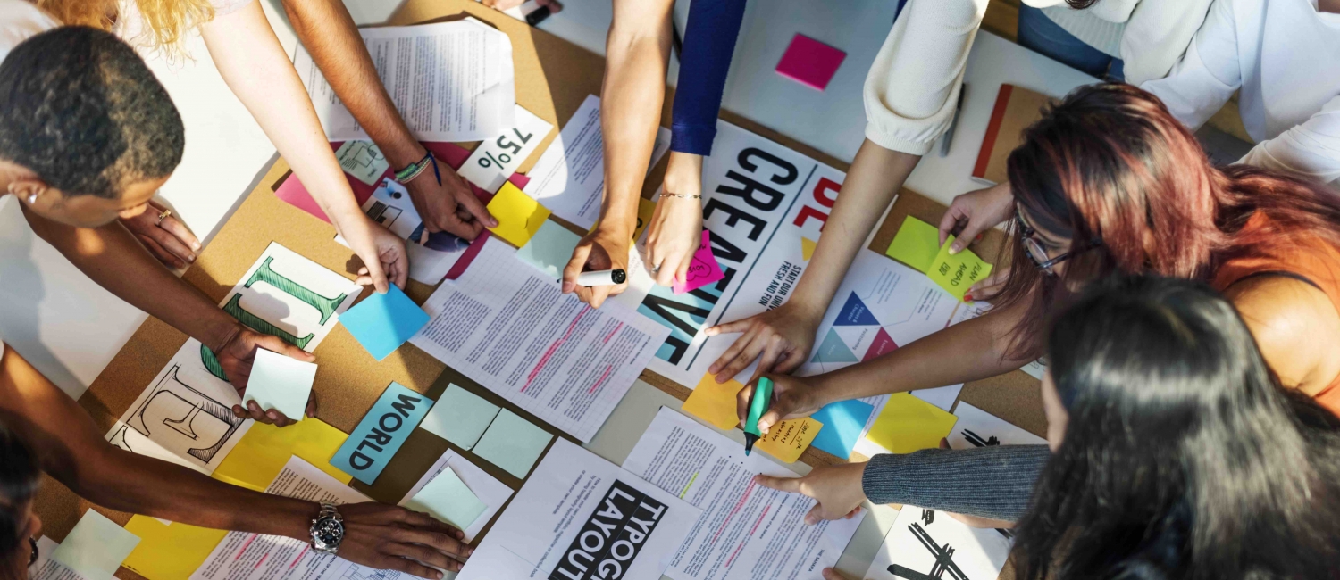 Photo of kids doing a design thinking task. (Getty images)